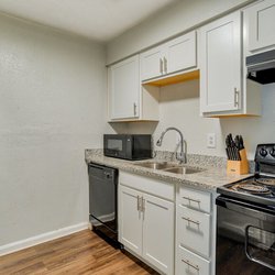 kitchen at Silver Oaks Apartments located in Clarkston, GA