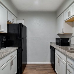 kitchen at Silver Oaks Apartments located in Clarkston, GA